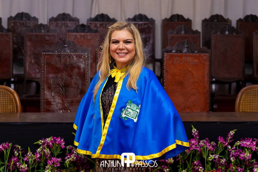 Arte de Lindinalva Rodrigues - Posse na Academia Mato-Grossense de Letras