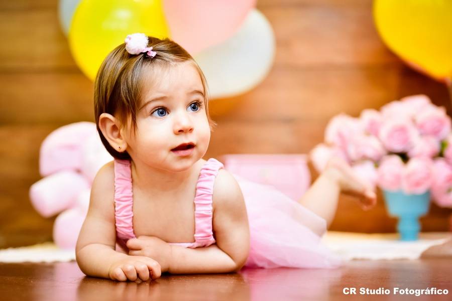 Ensaio infantil de Smash the Cake - Linda e apaixonante - Liah