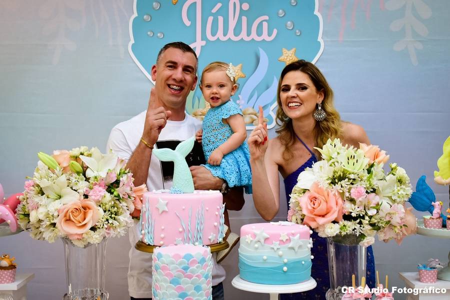 Aniversário Infantil de Fundo do Mar Júlia 1° aninho