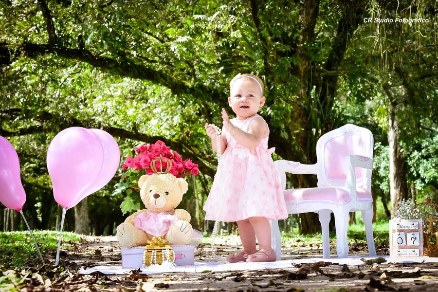 Ensaio infantil de Smash the Cake - Aylla -1 aninho