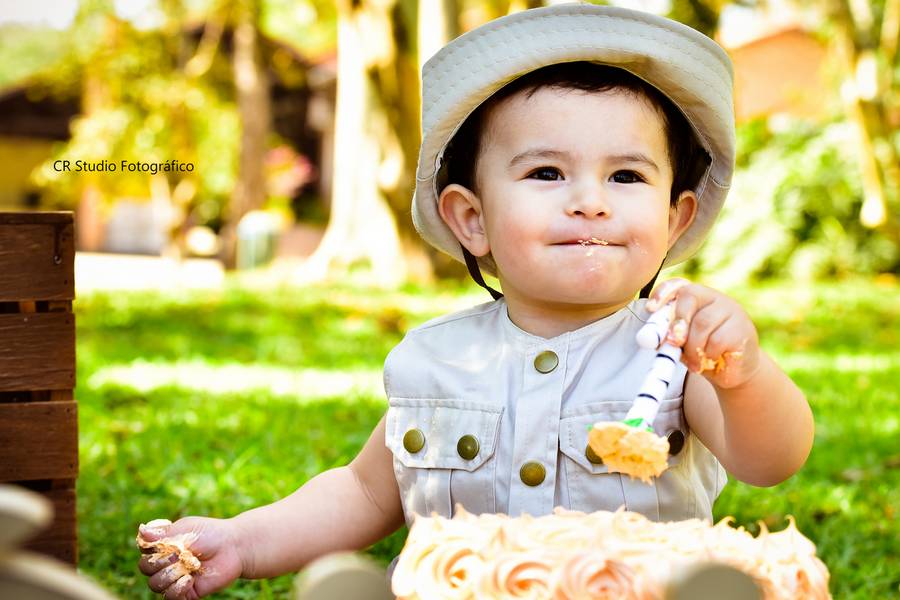 Ensaio infantil de Smash the Cake - Miguel