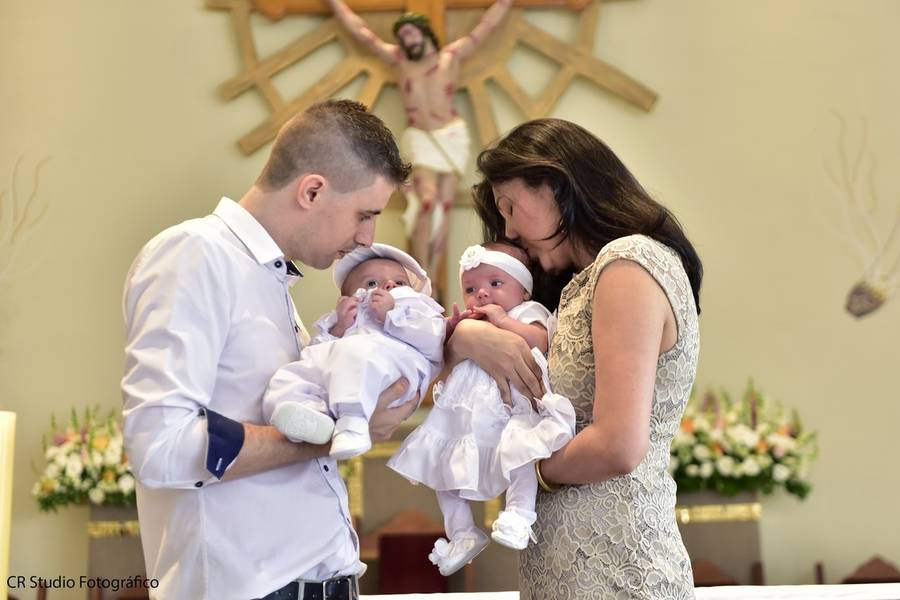 Batizado de Manuela e Heitor