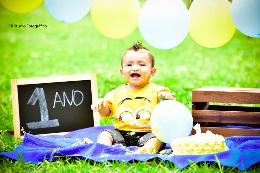 Ensaio infantil de Smash the Cake - Vitor