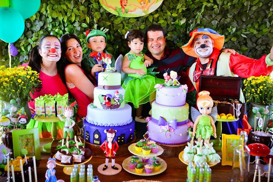 Aniversário Infantil de Linda festa de Peter Pan e Sininho - Larissa E Gabriel.