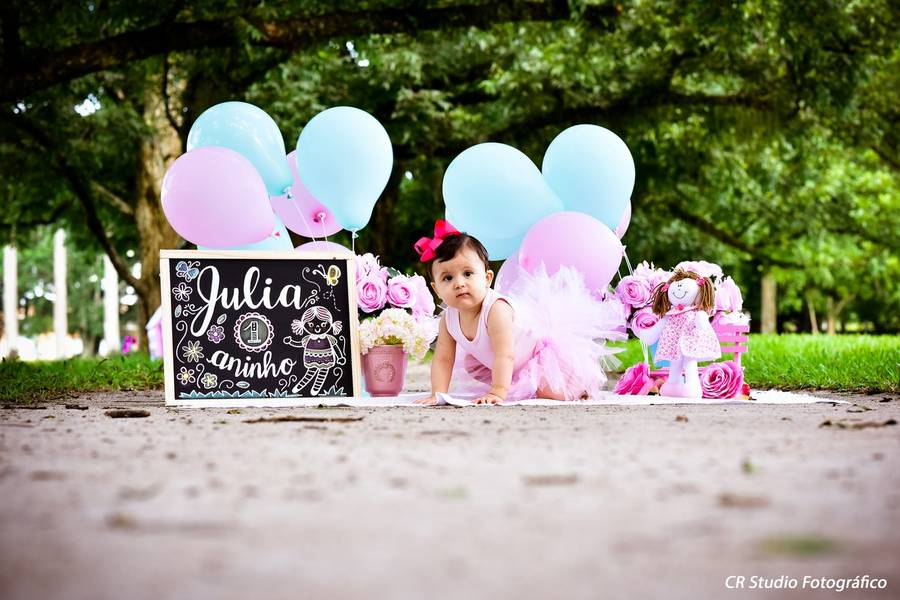 Ensaio infantil de Smash the Cake - Bonequinha Julia