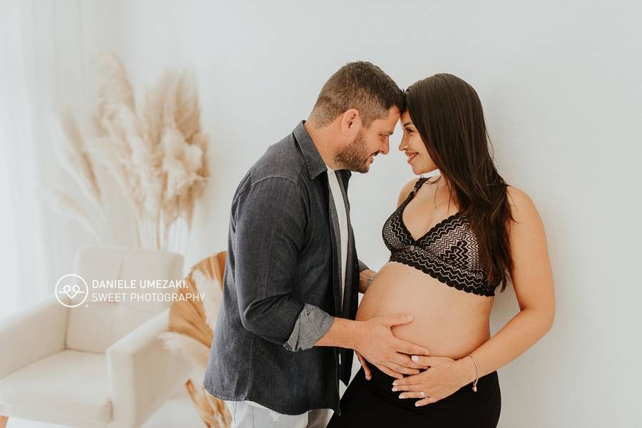 gestante de Ensaio Gestante Waléria e André - Estúdio fotográfico em Mogi das Cruzes