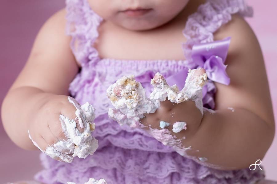 Smash The Cake e Fruit de Ensaio Smash - Luna - Luxo - 1 Ano