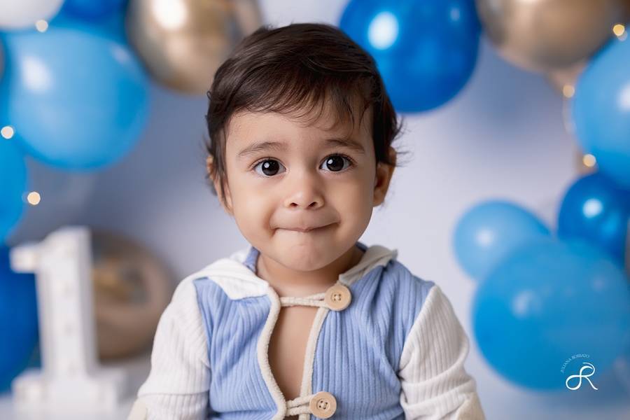 Smash The Cake e Fruit de Ensaio Smash - Guilherme - Luxo - 1 Ano