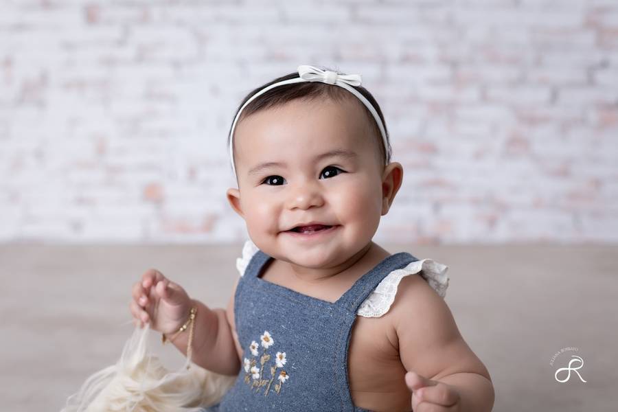 Bebês de Ensaio Infantil Bebês - Giovanna Sarah - 7 Meses 