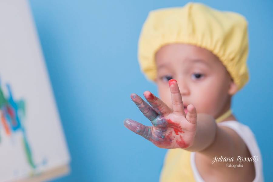 Tintas  de Ensaio com Tintas - Ryan Gabriel - 2 anos