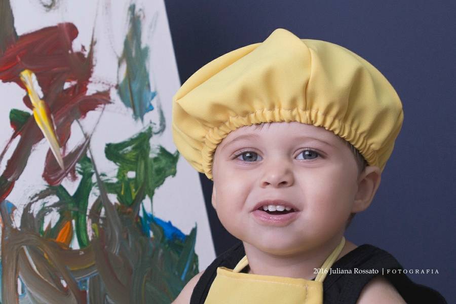 Tintas  de Ensaio com Tintas - Miguel - 2 anos