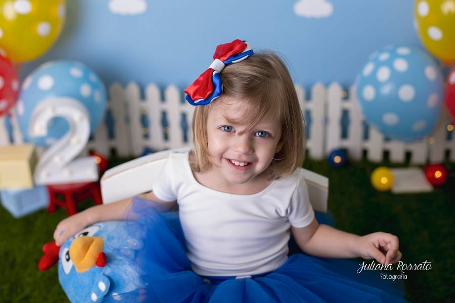 Infantil de Ensaio Infantil - Letícia - Galinha Pintadinha - 2 Anos