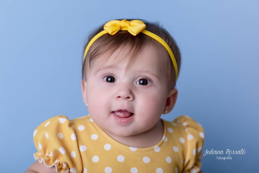 Bebês de Ensaio Infantil Bebês - Maria Clara - 6 Meses