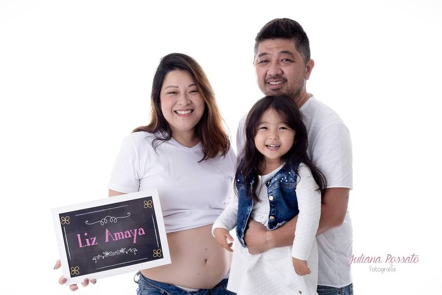 Gestante de Ensaio Gestante Estúdio - Laila