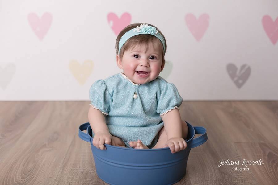 Bebês de Ensaio Infantil Bebês - Maria Clara - 9 Meses