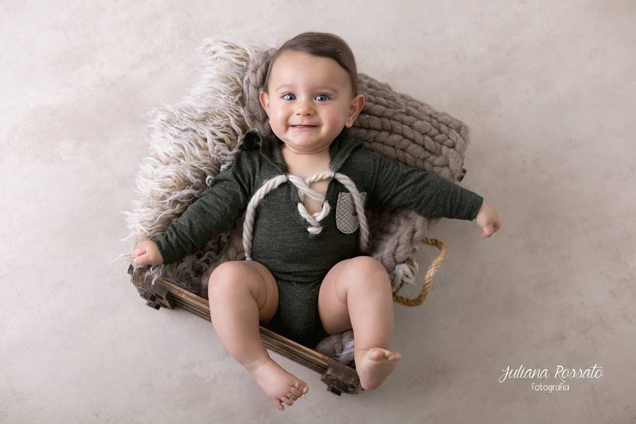 Bebês de Ensaio Infantil Bebês - Rafael - 6 Meses