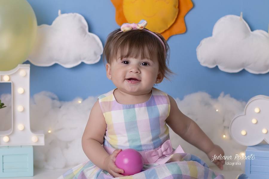 Smash The Cake e Fruit de Ensaio Smash - Maria Clara - Sunshine - 1 Ano