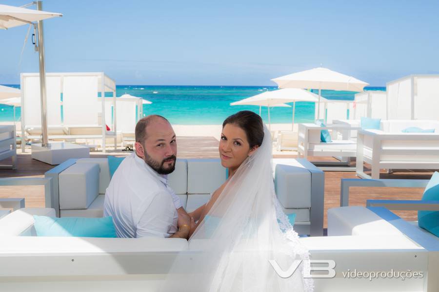 Foto de Evandro e Gabriela em Punta Cana