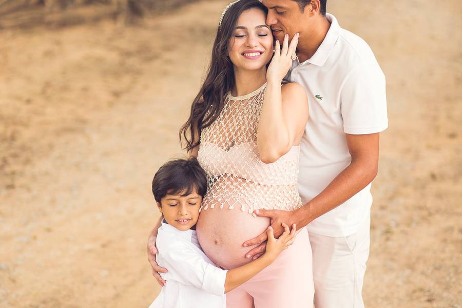 Gestante de Ensaio gestante: Bruna + Leonardo + Gustavo - Pedro Leopoldo