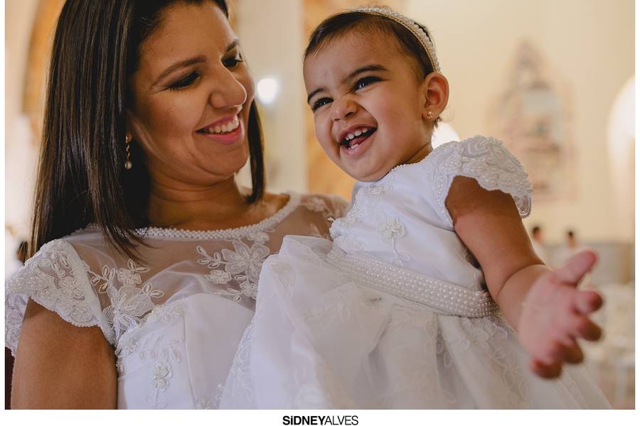 Batismos de Maria Alice - Batismo e 1 aninho