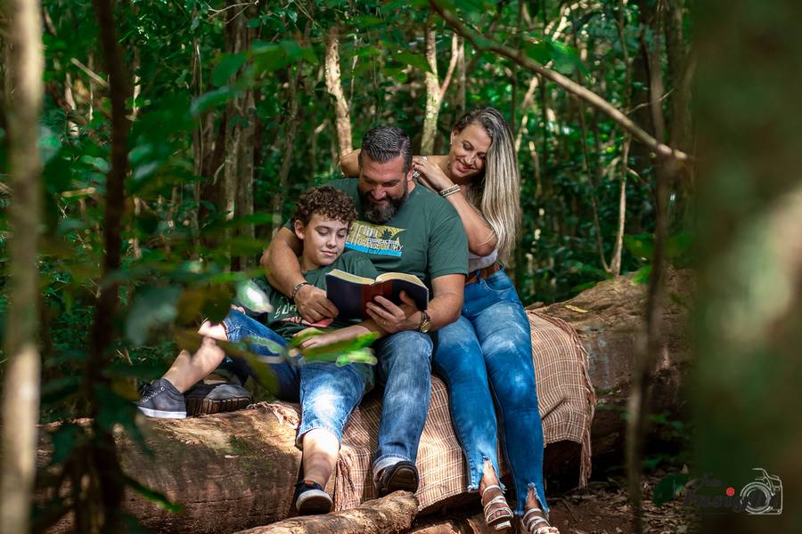 Familia de Sérgio, Cintia e Samuel