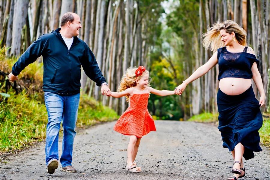 Gestante de Gravida Bianca e família