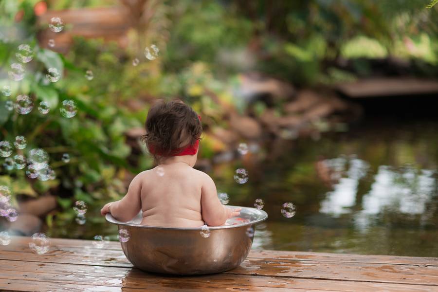 Infantil de Ensaio Zoe e Familia