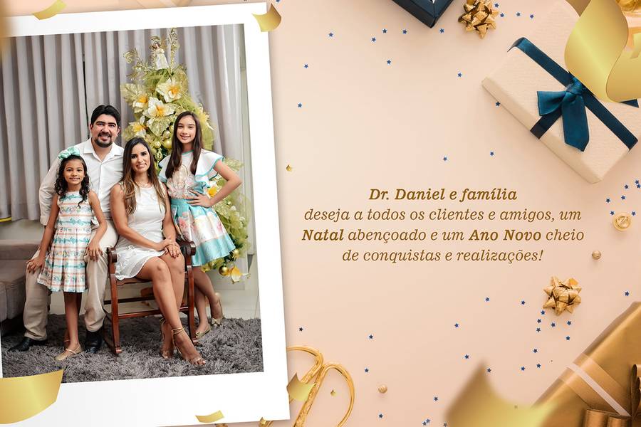 Ensaio em Familia de Dr. Daniel e Andreia Lima - Natal em familia