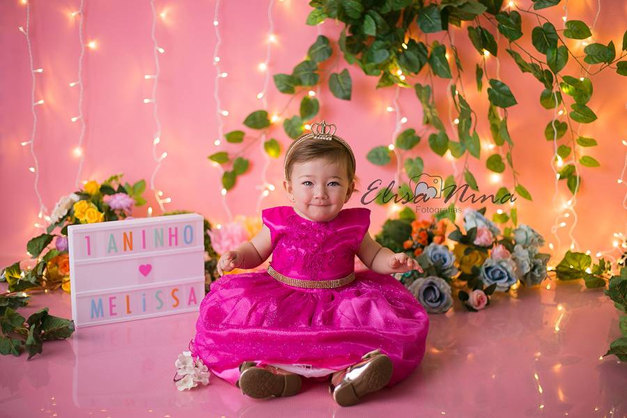 Acompanhamento Infantil de Ensaio de 1º Aninho Melissa