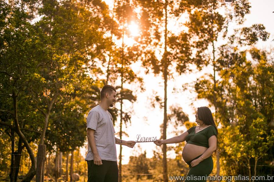 Ensaio Gestante de À espera de Lorenzo