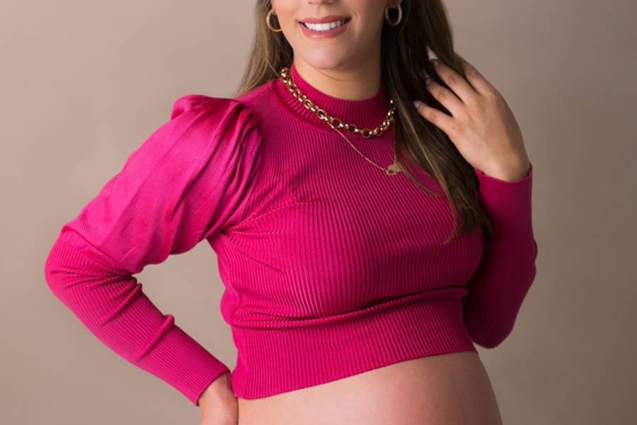 Ensaio Gestante de À espera de Inácio