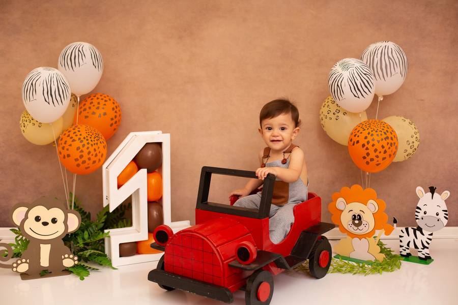 Smash the Cake menino de Benício 