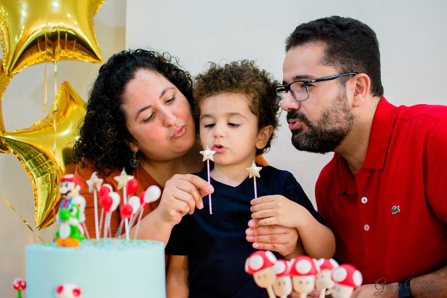 Festa Infantil de BERNARDO 4 ANOS - Festa Mario Bros.
