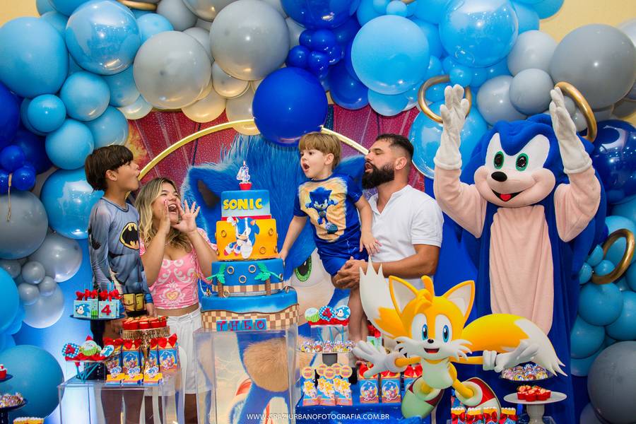 Festa Infantil de THEO 4 ANOS - FESTA SONIC