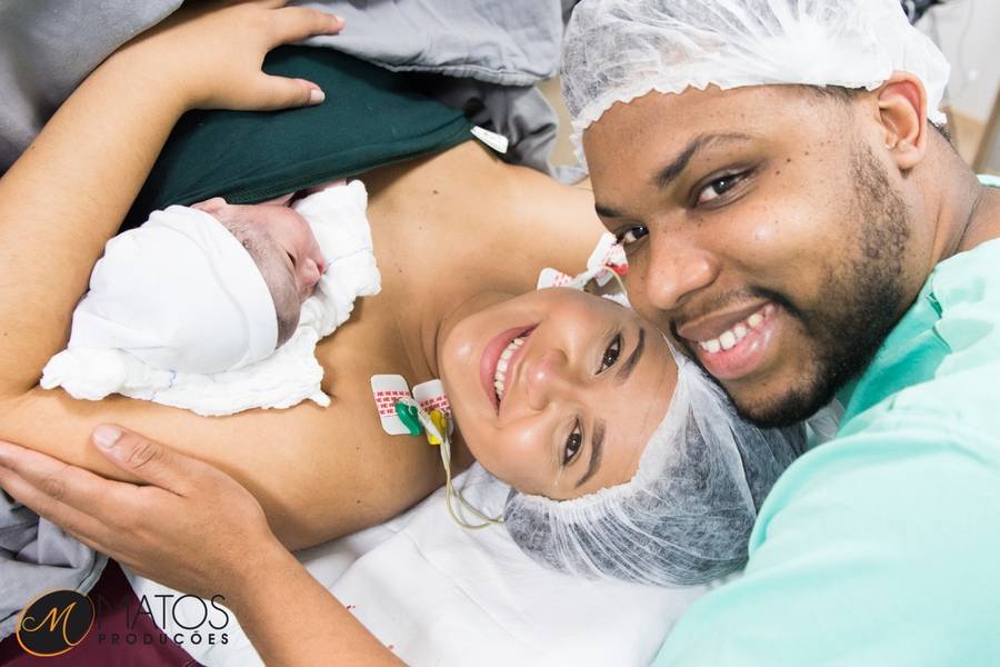 Partos de Fotografia de Parto - Letícia e Junior