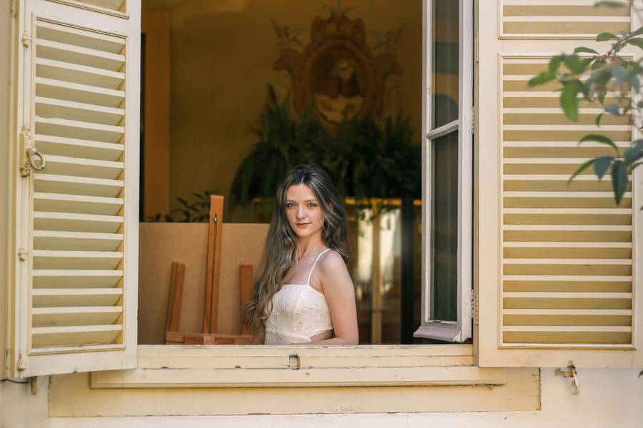 Retratos femininos de Explorando a Beleza do Museu Solar do Barão: Ensaio de Camilla em Jundiaí