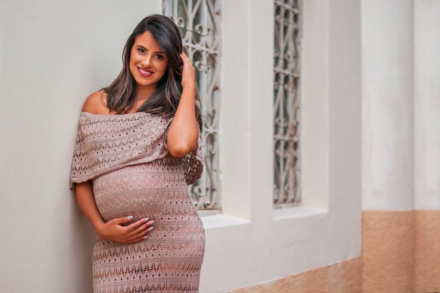 Gestante de Ensaio de Gestante no Museu Solar do Barão