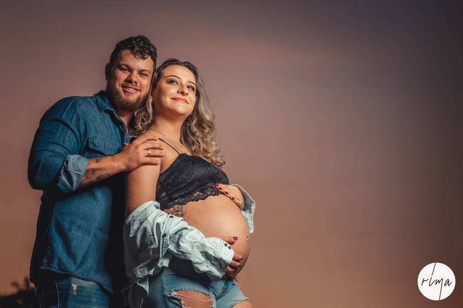 Gestante de Gabriela e Thiago = Rebecca