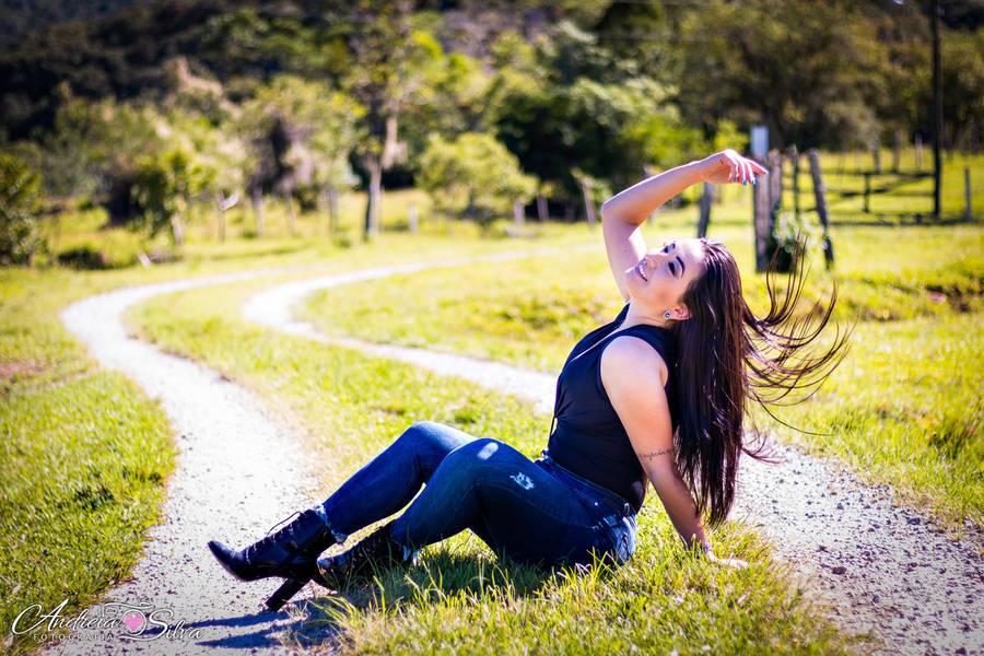 Ensaio casual de Priscila