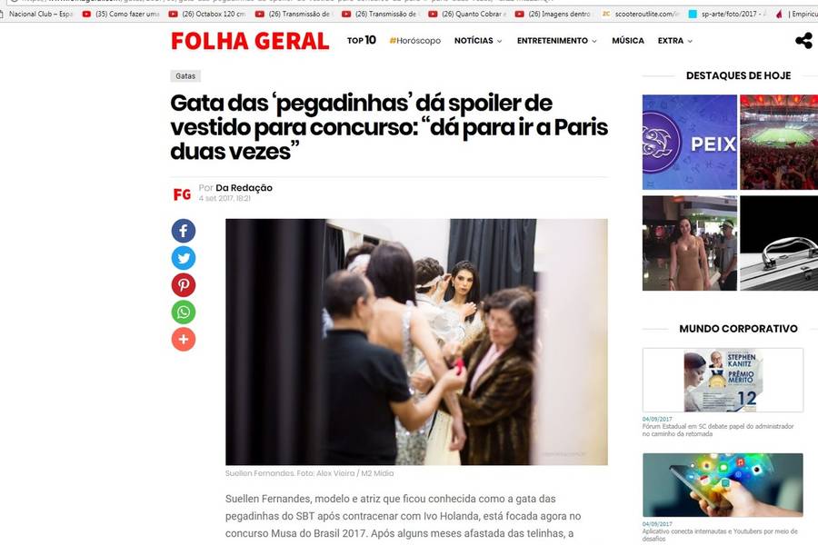 Ensaios Fotográficos de SUELLEN FERNANDES | Atriz SBT & Musa/  Visita Luigi Sacchettin | Moda Festa Luxo