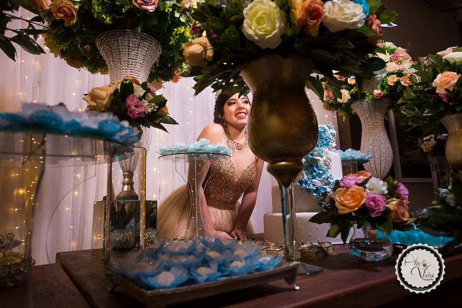 Debutantes de Festa Incrível Julia 15 anos 