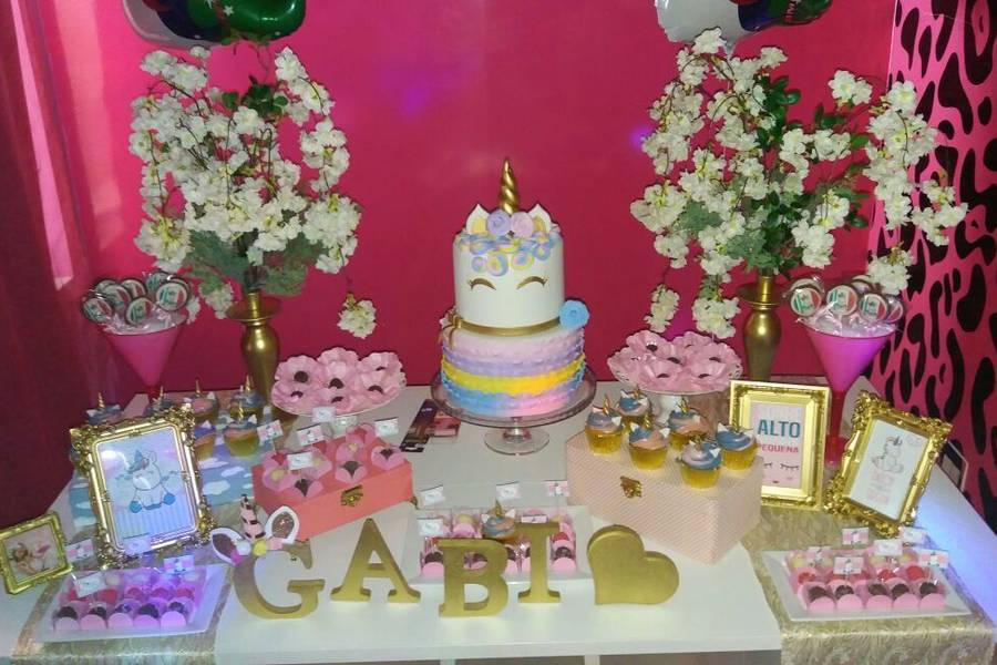 Unicórnio Party de Mesa bolo
