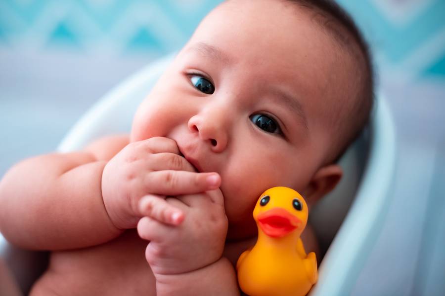 De 3 a 6 meses de Hora do Banho