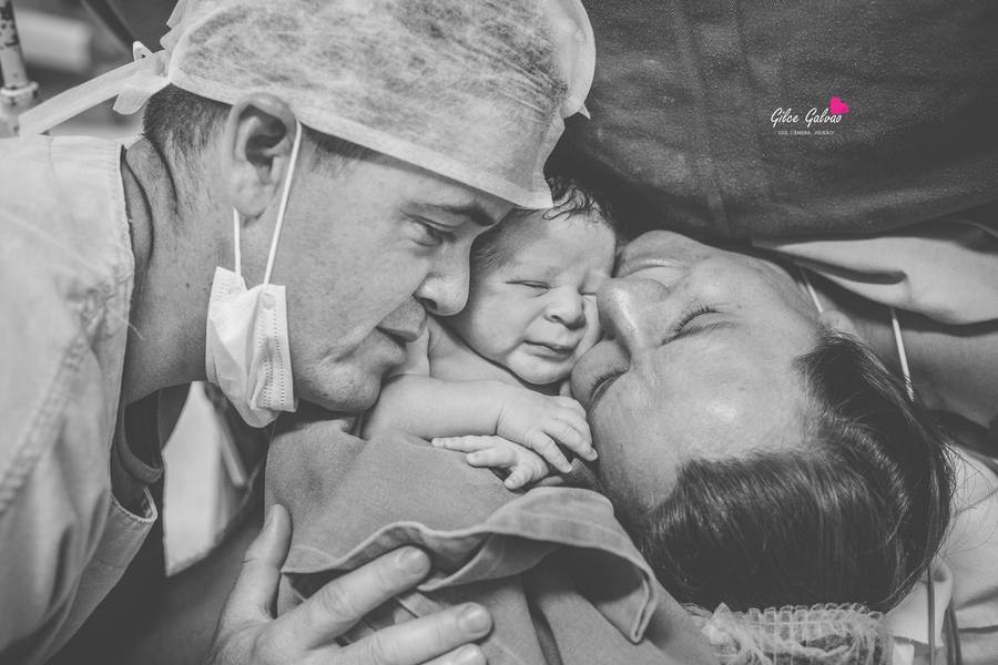 Fotografia Documental de Parto de Nascimento do sobrinho Aaron - Parto