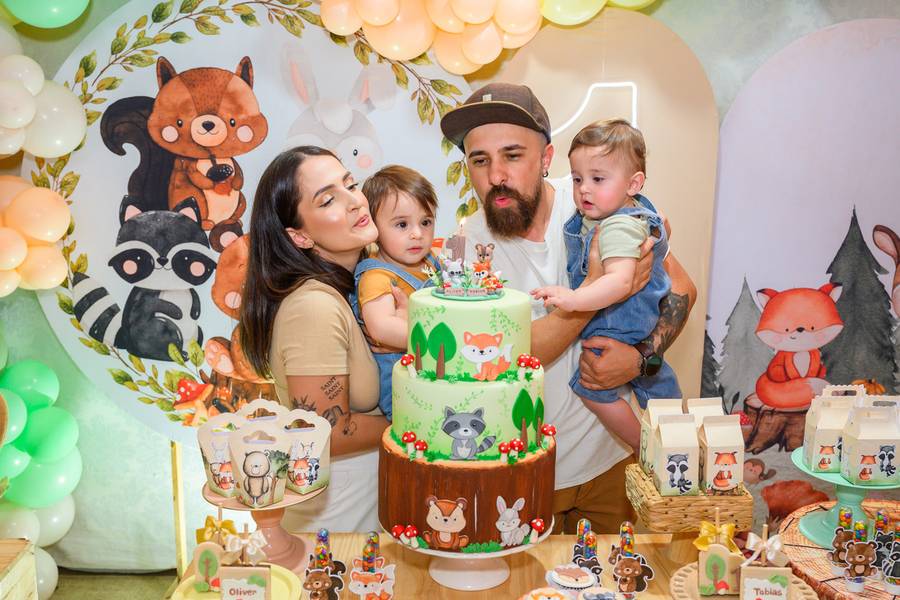 Aniversários de Oliver e Tobias 1 ano