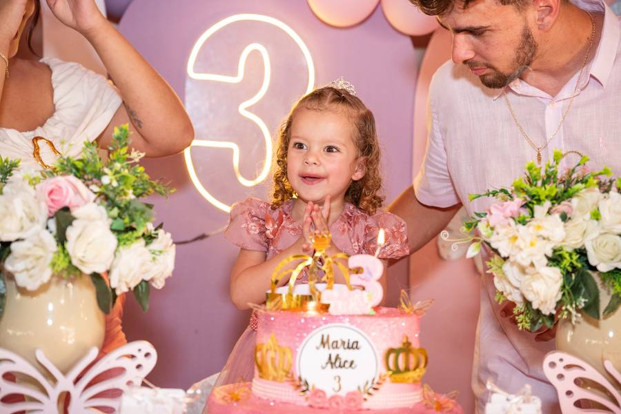 Aniversários de Maria Alice 3 anos