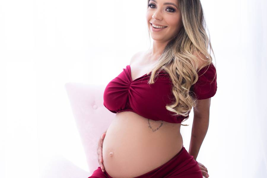 Ensaio Gestante Estúdio de Ensaio Gestante - Camila Cunha