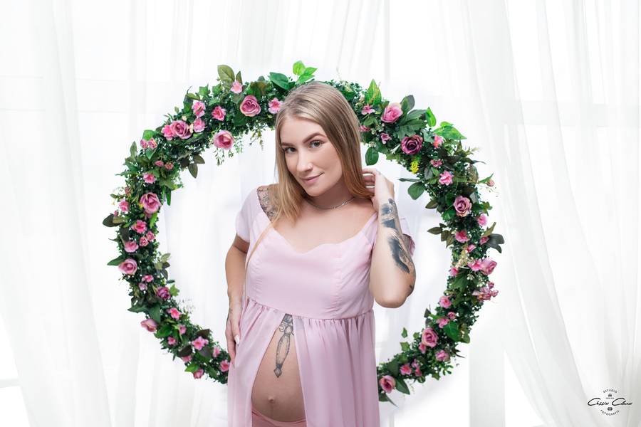 Ensaio Gestante Estúdio de Ensaio Gestante - Layssa