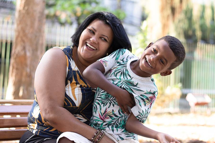 Ensaio de Família de Luciana e seu neto Enzo Gabriel