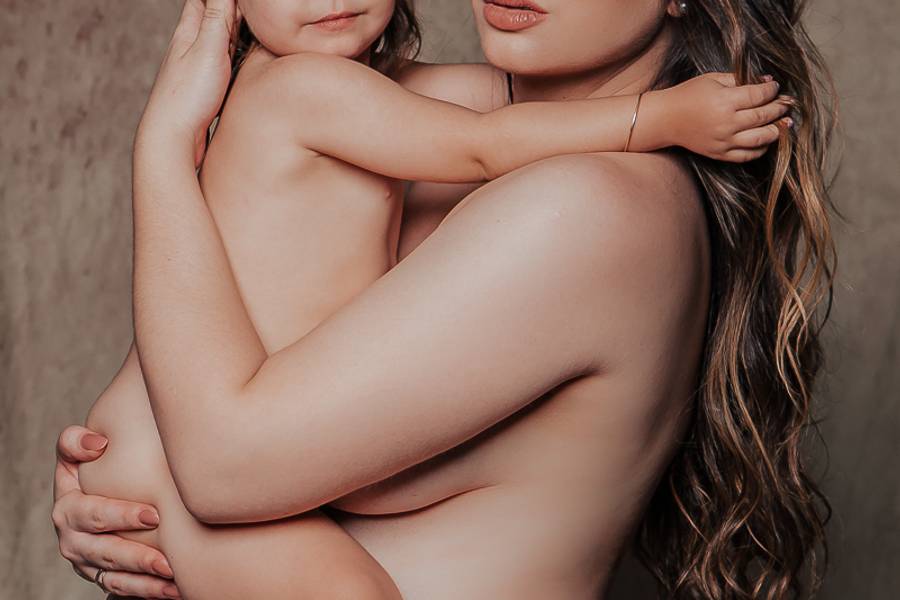 Ensaio Gestante de A espera da Luiza